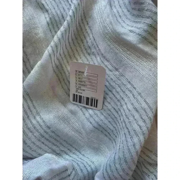 NWT Women's Free People Boho Chic White Peasant Blouse Eyelet Details Size XS - Picture 10 of 10